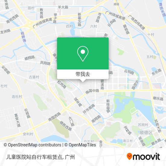 儿童医院站自行车租赁点地图