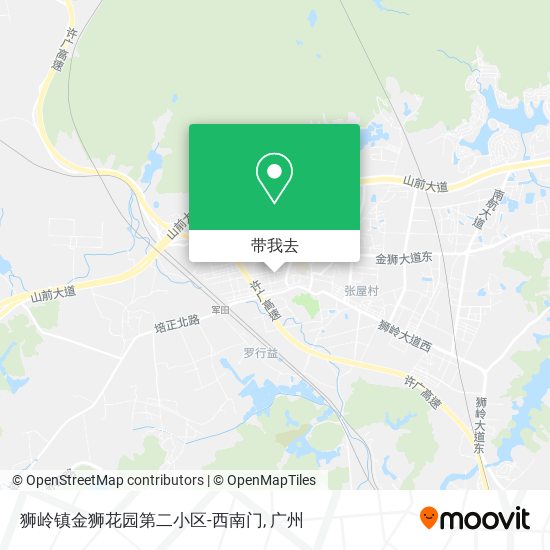 狮岭镇金狮花园第二小区-西南门地图