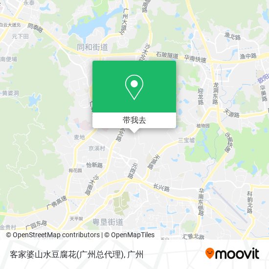 客家婆山水豆腐花(广州总代理)地图