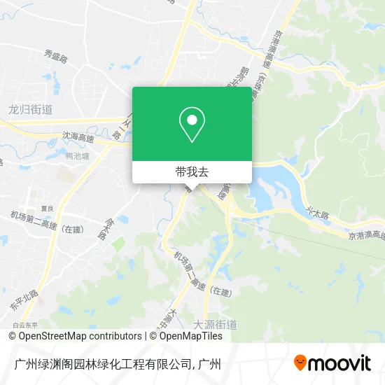 广州绿渊阁园林绿化工程有限公司地图