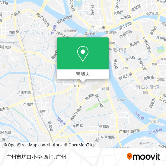 广州市坑口小学-西门地图