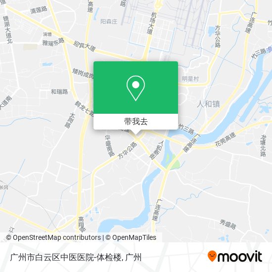 广州市白云区中医医院-体检楼地图