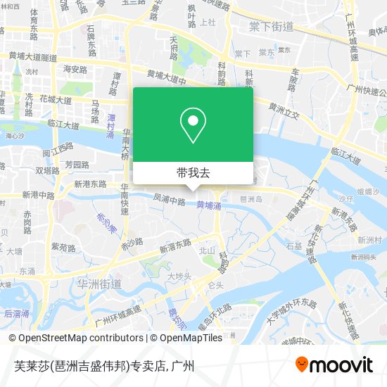 芙莱莎(琶洲吉盛伟邦)专卖店地图