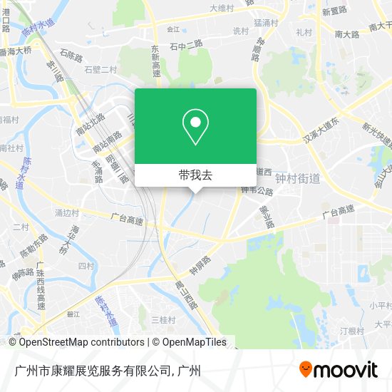 广州市康耀展览服务有限公司地图