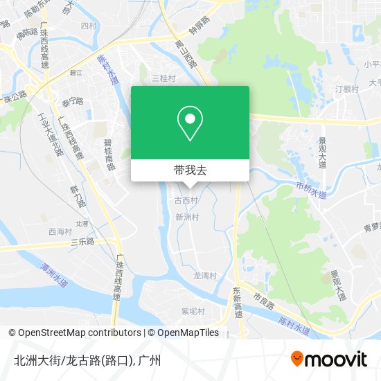 北洲大街/龙古路(路口)地图