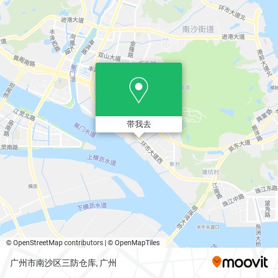 广州市南沙区三防仓库地图