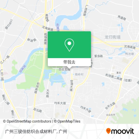 广州三骏佳纺织合成材料厂地图