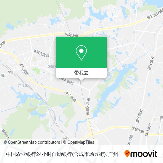 中国农业银行24小时自助银行(合成市场五街)地图