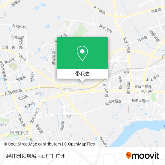 碧桂园凤凰城-西北门地图
