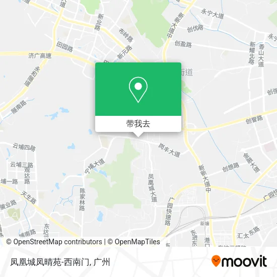 凤凰城凤晴苑-西南门地图