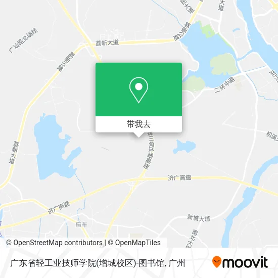 广东省轻工业技师学院(增城校区)-图书馆地图