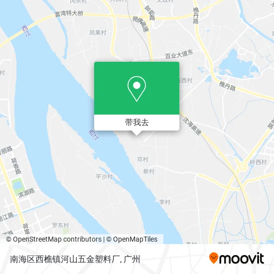 南海区西樵镇河山五金塑料厂地图
