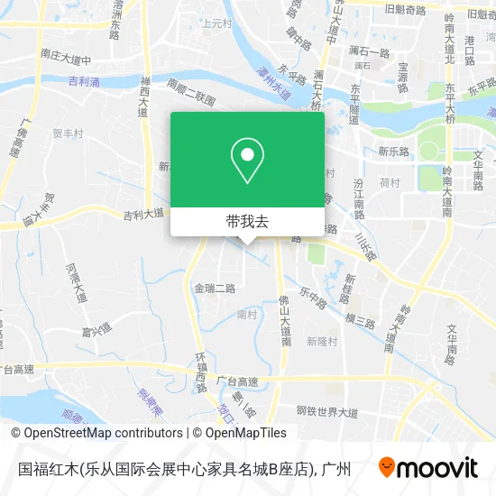 国福红木(乐从国际会展中心家具名城B座店)地图
