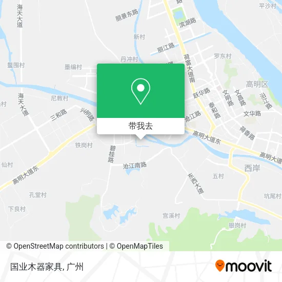 国业木器家具地图