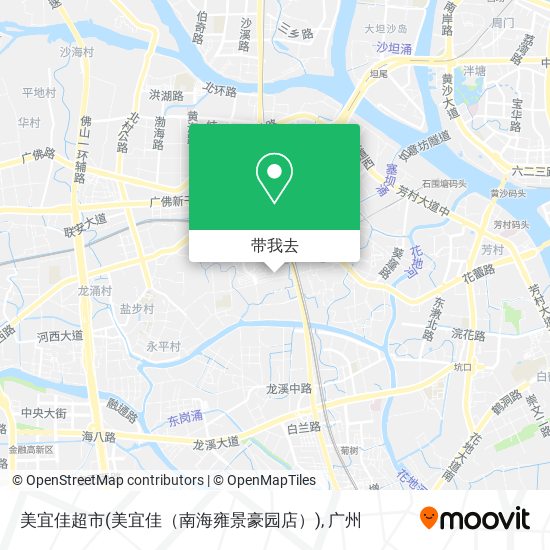 美宜佳超市(美宜佳（南海雍景豪园店）)地图