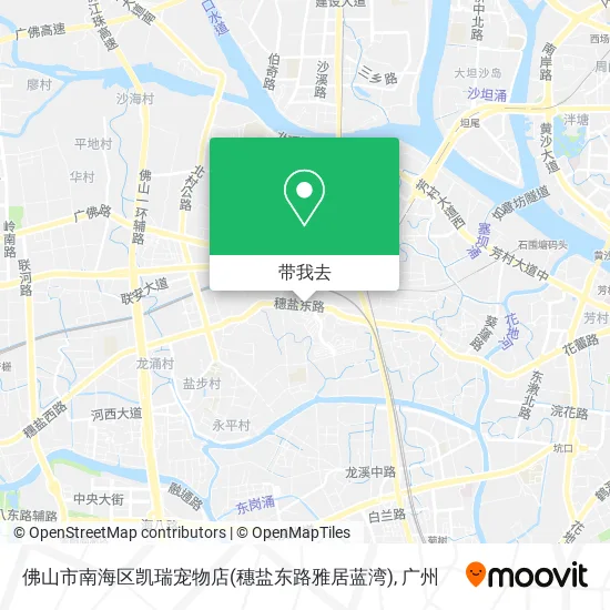佛山市南海区凯瑞宠物店(穗盐东路雅居蓝湾)地图