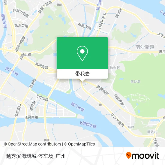 越秀滨海珺城-停车场地图