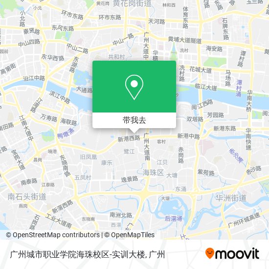 广州城市职业学院海珠校区-实训大楼地图