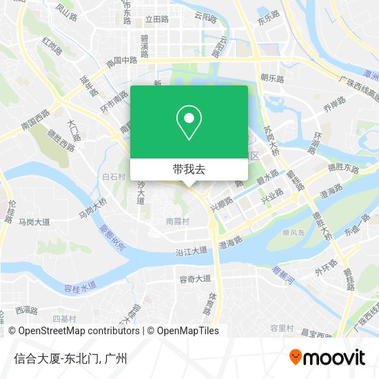 信合大厦-东北门地图