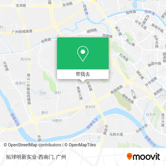 拓球明新实业-西南门地图