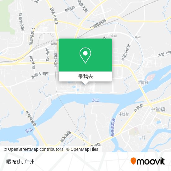 晒布街地图