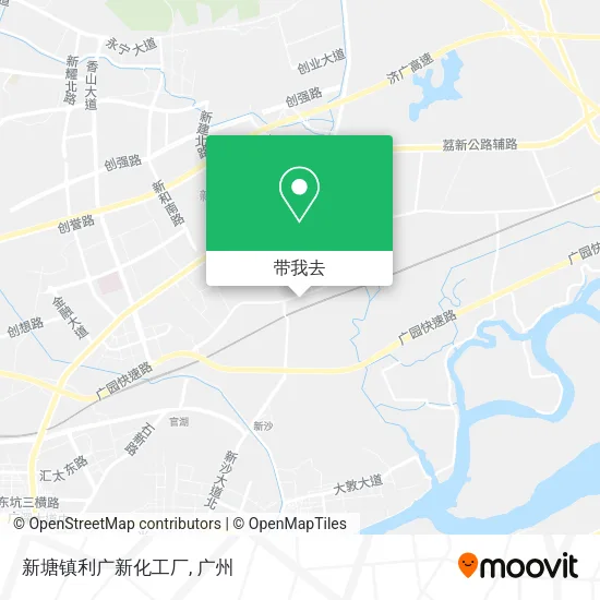 新塘镇利广新化工厂地图