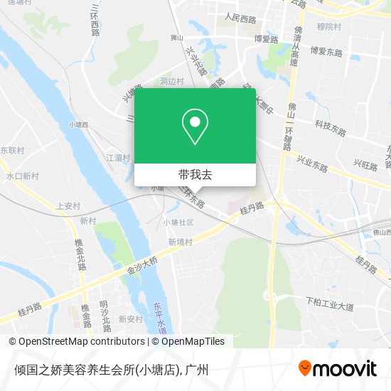 倾国之娇美容养生会所(小塘店)地图