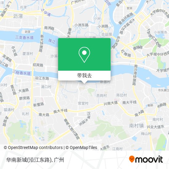 华南新城(沿江东路)地图