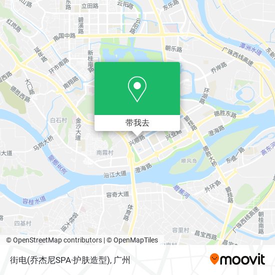 街电(乔杰尼SPA·护肤造型)地图