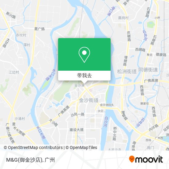 M&G(御金沙店)地图