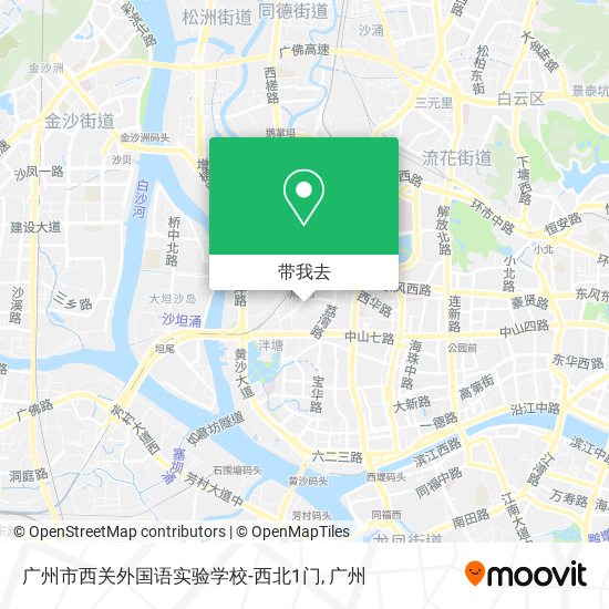 广州市西关外国语实验学校-西北1门地图