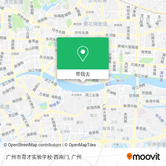 广州市育才实验学校-西南门地图
