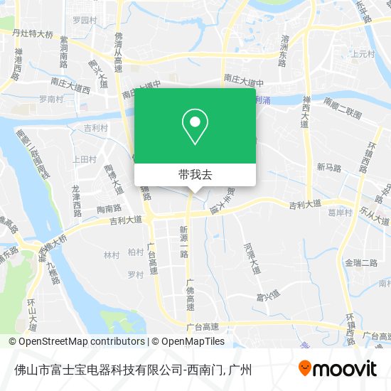 佛山市富士宝电器科技有限公司-西南门地图