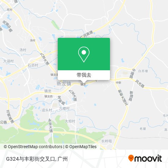 G324与丰彩街交叉口地图