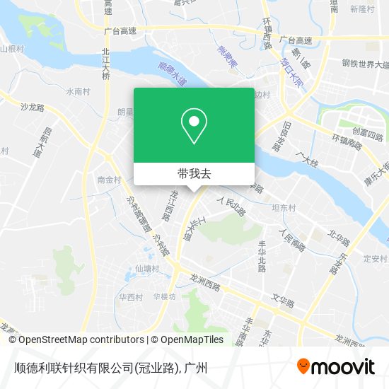 顺德利联针织有限公司(冠业路)地图