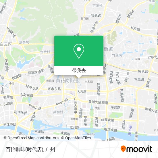 百怡咖啡(时代店)地图