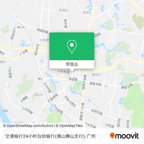 交通银行24小时自助银行(佛山狮山支行)地图