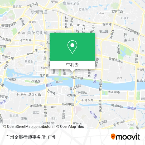 广州金鹏律师事务所地图