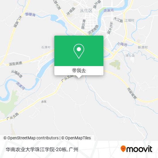 华南农业大学珠江学院-20栋地图