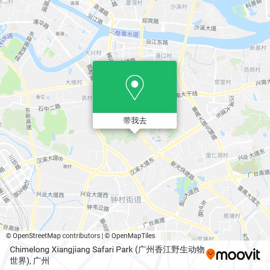 Chimelong Xiangjiang Safari Park (广州香江野生动物世界)地图