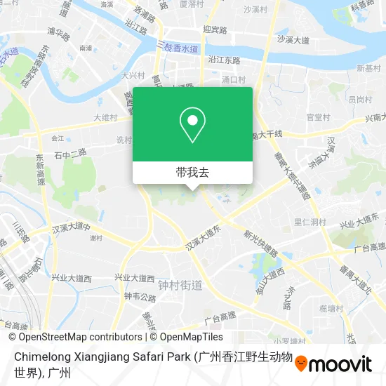 Chimelong Xiangjiang Safari Park (广州香江野生动物世界)地图
