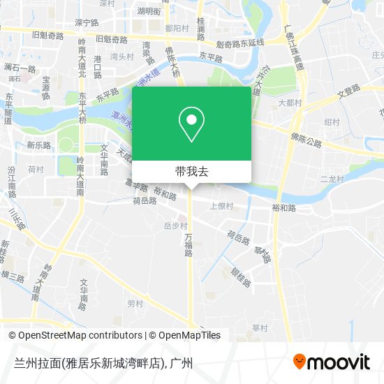 兰州拉面(雅居乐新城湾畔店)地图