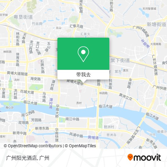 广州阳光酒店地图
