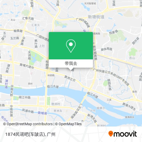 1874民谣吧(车陂店)地图