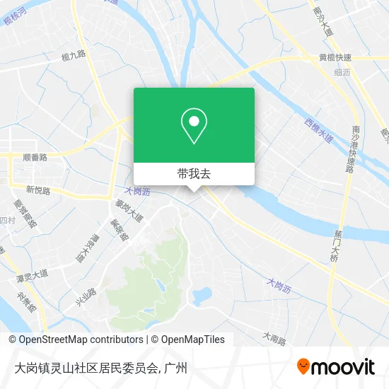 大岗镇灵山社区居民委员会地图