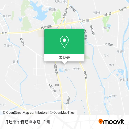 丹灶南华百塔峰水店地图
