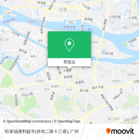旺家福便利超市(祥和二路十三巷)地图