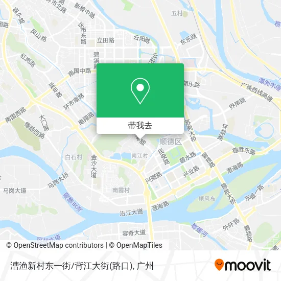 漕渔新村东一街/背江大街(路口)地图