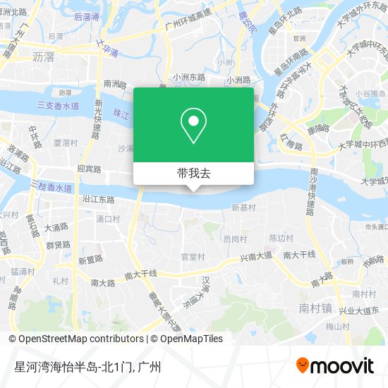 星河湾海怡半岛-北1门地图
