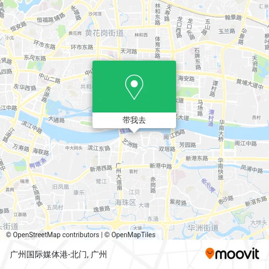 广州国际媒体港-北门地图